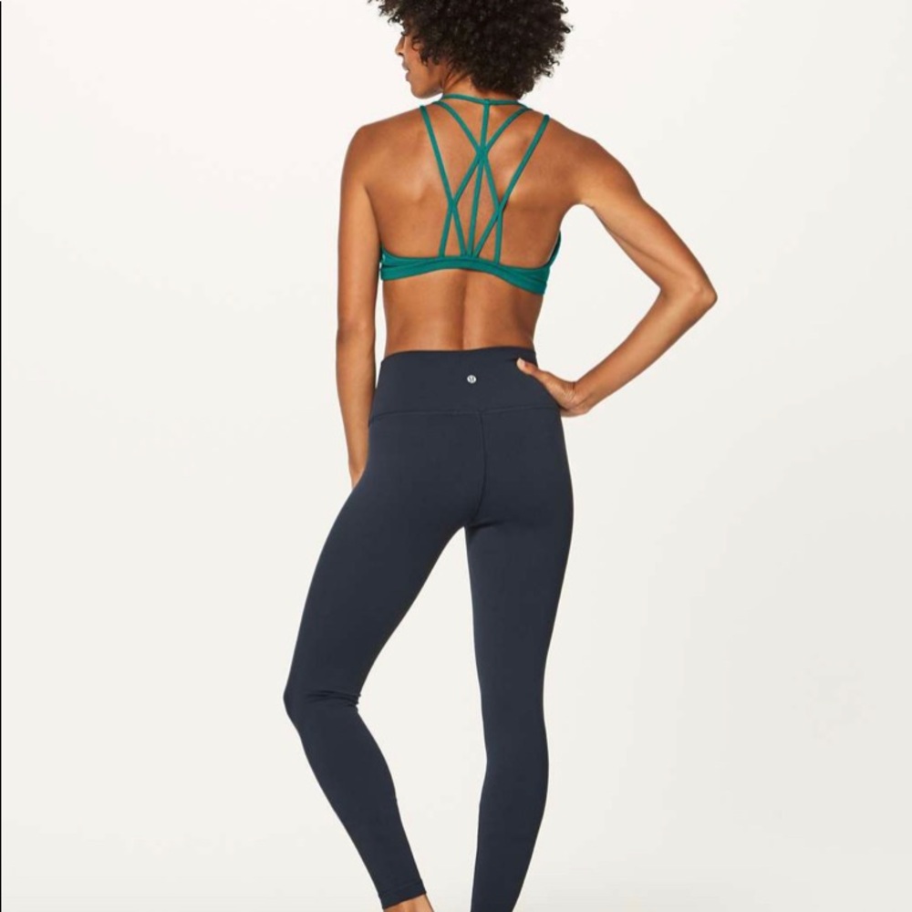 Lululemon Raise the Barre bra Teal Green size 6